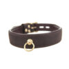 Nubuck Leather Choker with 'O' Ring