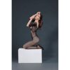 Moonlight Low Back Lace and Net Crotchless Bodystocking One Size - Image 3