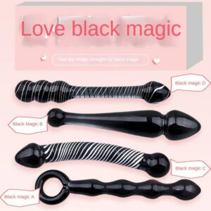 Black Crystal Glass Toys