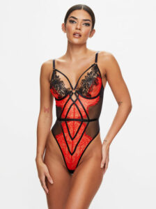 Lovers Secret Crotchless Body Red