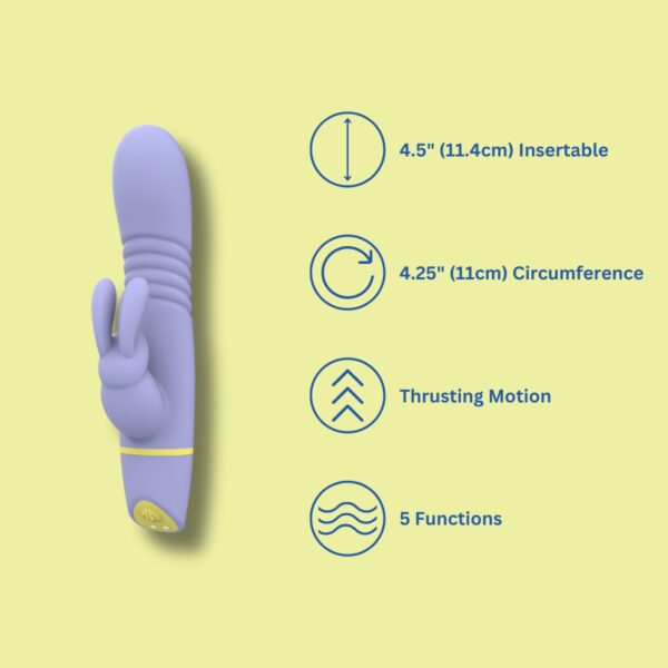 Mina Tide Thrusting Rabbit Vibrator - Image 5