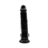 Loving Joy 8 Inch Dildo with Balls Black - Image 4