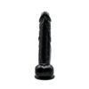 Loving Joy 8 Inch Dildo with Balls Black - Image 3