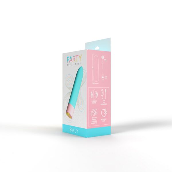 Party Color BALY Bullet Vibrator Blue - Image 3