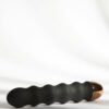 Rippled Silicone Vibrator Black - Image 8