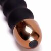 Rippled Silicone Vibrator Black - Image 5