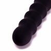 Rippled Silicone Vibrator Black - Image 4