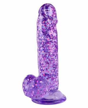 Purple Glitter Dildo