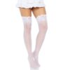 Leg Avenue Stay Up Sheer Thigh Highs White - Image 3