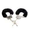 Black Faux Fur Handcuffs - Image 3