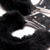 Black Faux Fur Handcuffs - Image 5