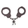 Matte Black Metal Handcuffs - Image 4