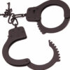 Matte Black Metal Handcuffs - Image 5