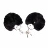 Plush Black Faux Fur Cuffs - Image 3