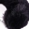 Plush Black Faux Fur Cuffs - Image 5
