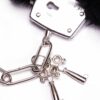 Plush Black Faux Fur Cuffs - Image 6