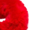Plush Red Faux Fur Cuffs - Image 4