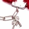Plush Red Faux Fur Cuffs - Image 6