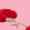 Plush Red Faux Fur Cuffs