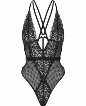 The Obsession Crotchless Body – Black