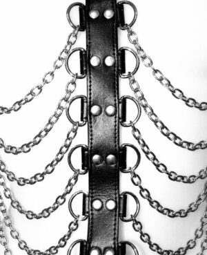Open Cup Body Harness with Chains