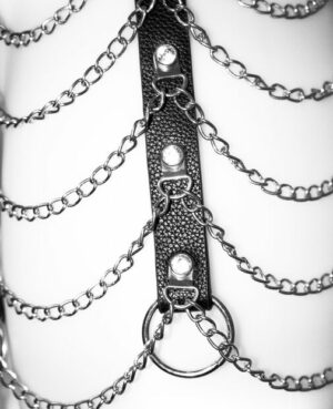 Diamante and Chain Skirt Harness