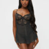 Iris Babydoll Set – Black