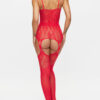 Risk Taker Crotchless Bodystocking – Red - Image 3