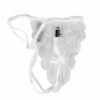 Vibrating White Crotchless Thong - Image 3