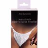 Vibrating White Crotchless Thong - Image 6