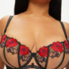 Caged Rose Non Padded Fuller Bust Balcony Bra