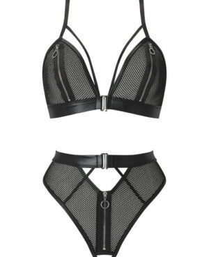 Zorah Crotchless Set – Black