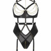 The Minx Luxe Crotchless Body – Black