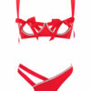 Unwrap Me Luxe Crotchless Set – Red