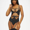 Kinky Kitty Crotchless Body – Black