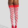 Christmas Candy Cane Bow Hold Ups - Image 2