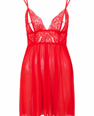 Diamond Heart Chemise – Red