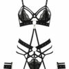 Unleash Me Crotchless Set – Black - Image 2