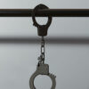 Matte Black Metal Handcuffs - Image 2