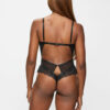 Boudoir Tease Crotchless Teddy – Black - Image 4