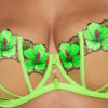 Caged Hibiscus Fuller Bust Non Padded Balcony Bra - Image 4