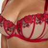 Caged Rose Non Padded Fuller Bust Balcony Bra - Image 4