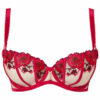 Caged Rose Non Padded Fuller Bust Balcony Bra - Image 2