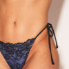 Dark Waves Cheekini Tie Side Bikini Bottom - Image 4