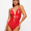 Diamond Heart Crotchless Body – Red