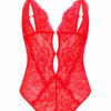 Diamond Heart Crotchless Body – Red - Image 2