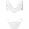Diamond Heart Crotchless Set – Ivory - Image 2