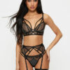Evoke PU Non Padded Plunge Bra
