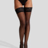 Lace Top Glossy Hold Ups