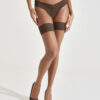 Lace Top Glossy Hold Ups - Image 10
